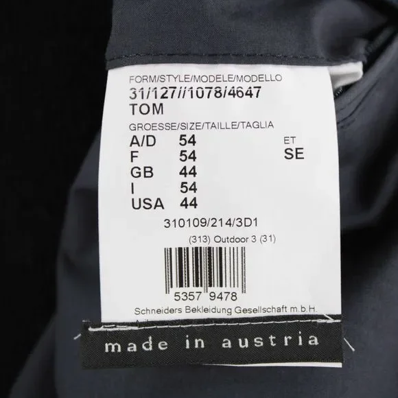 Schneiders NWD Button Front Water Repellent Jacket 54 (44 US) In Blue Cotton - Picture 8 of 15